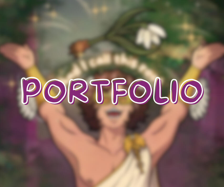 A link to my portfolio where you can find all my works and pieces